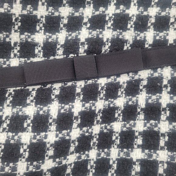 Xhilaration Mini Skirt Black White Tweed Houndstooth A-line - Picture 3 of 6